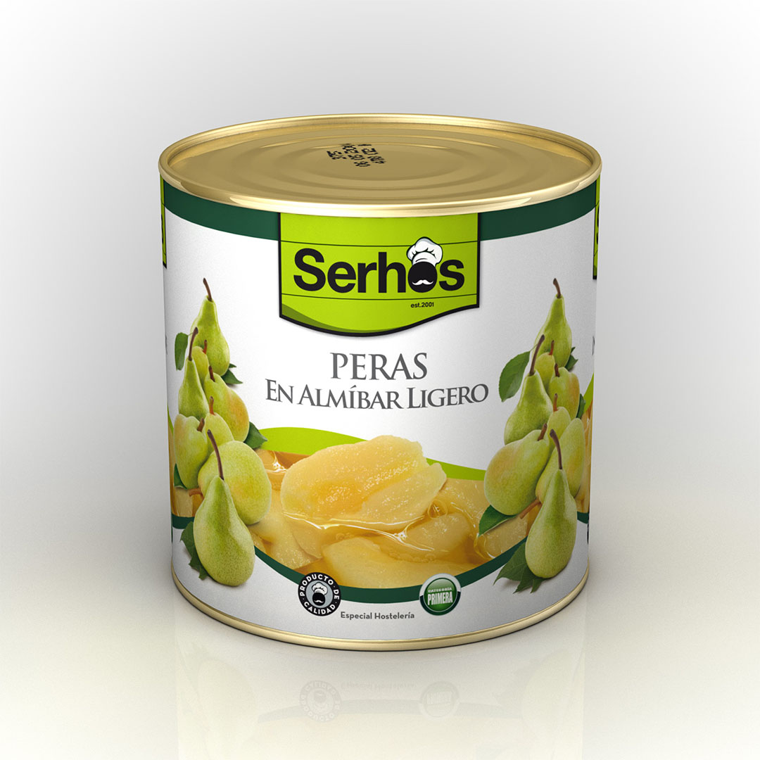 Pera Mitades En Almibar 3 Kg