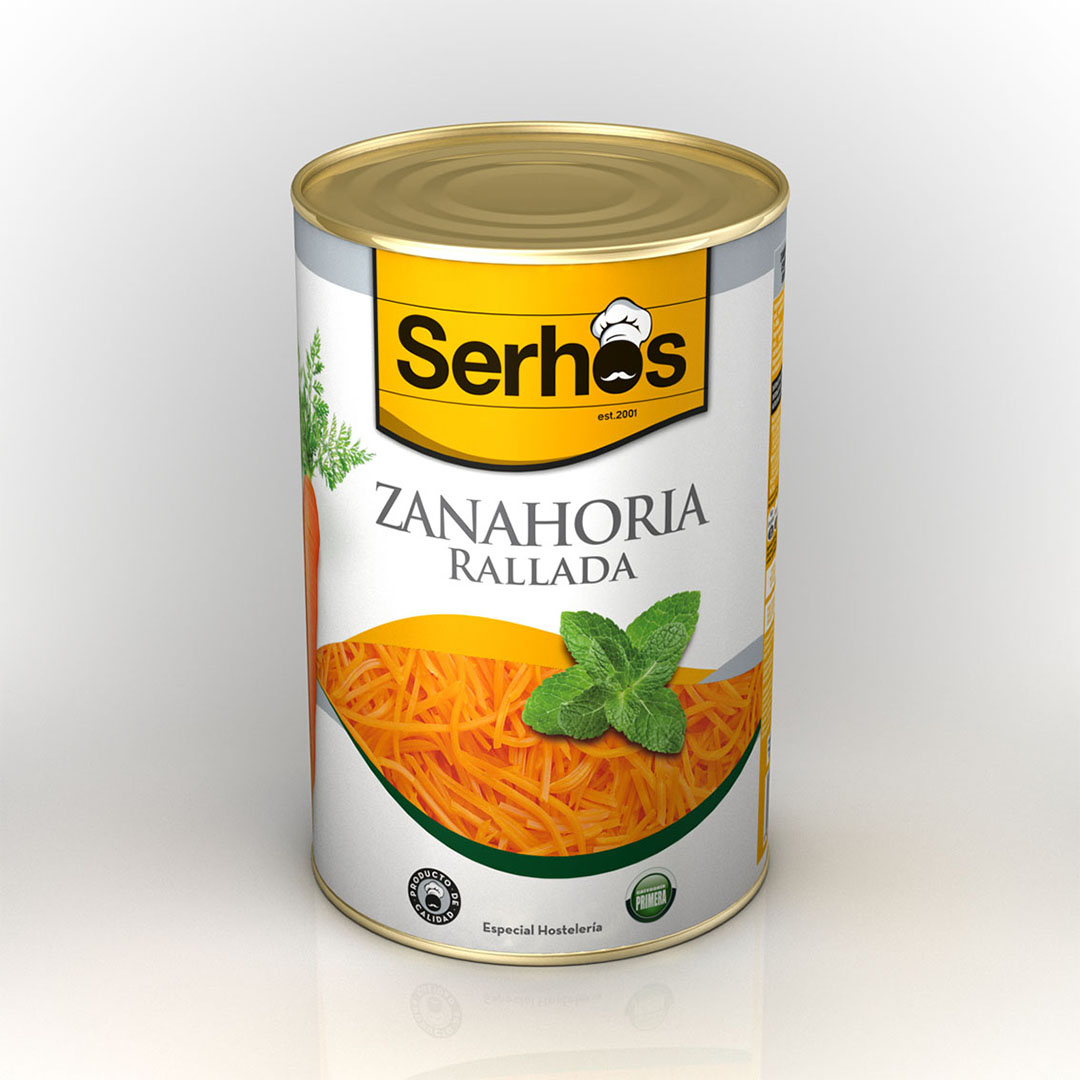 Zanahoria Rallada 5 Kg Lata 5 Kg P.e. 2500 G Serhos